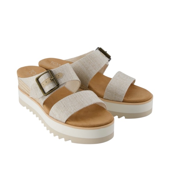 Diana Mule Buckle Wedge Sandal - Picture 2 of 7